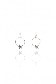 Charm Hoop Star Earrings