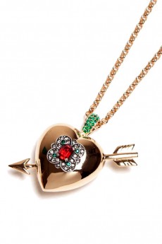 Double Strand Love Struck Pendent