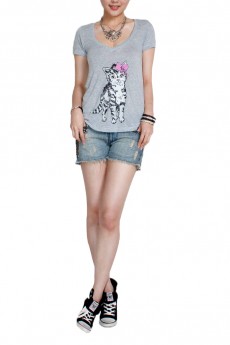 Kitten V Neck