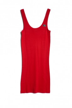 Sunset Tank Dress in Red