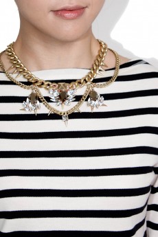 Cluster Bib Gem Necklace